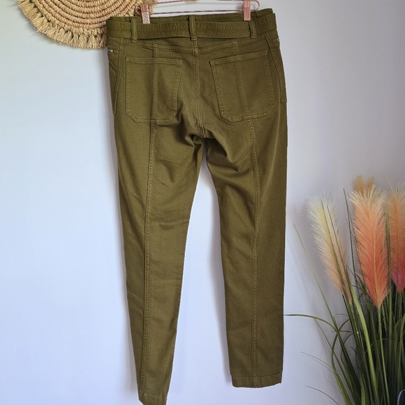 Banana Republic New Olive Green Mid Rise Skinny Utility Jeans Women SZ 30 Long - Picture 6 of 10
